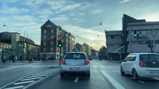 Driving In Denmark 🇩🇰, Copenhagen NV, Nørrebro, Frederiksberg, Road Trip, 4K, UHD, 60fps