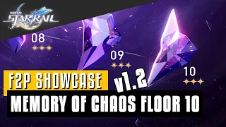 4-Star Only | v1.2 Memory of Chaos 10 | Honkai Star Rail