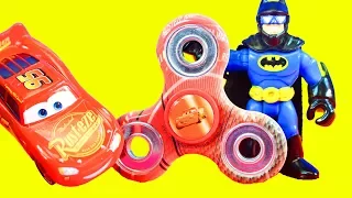 Superhero Competition With Batman And Lightning McQueen