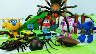 Let's Go Super Wings, Tayo is terrible Under Attack by Monster Bugs 출동 슈퍼윙스, 괴물에게 습격당하는 타요를 구해주세요