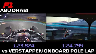 Assetto Corsa vs Real Life - 2022 Abu Dhabi F1 Grand Prix - Onboard Pole Lap vs  Max Verstappen