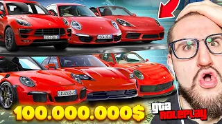 СОБРАЛ ВСЮ КОЛЛЕКЦИЮ PORSCHE ЗА 100.000.000$! ПОТРАТИЛ ВСЕ ДЕНЬГИ! (GTA 5 RP)