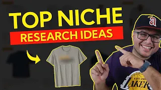 Top Print On Demand Niche Research Ideas (Merch By Amazon & Redbubble T-Shirt Ideas)| T-shirt design