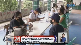 24 Oras: Mga pumila para sa ayuda sa Brgy. 169, Caloocan, kakaunti