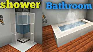 Minecraft:- 5 working Bathroom Build Hacks in Minecraft #trending #minecraft