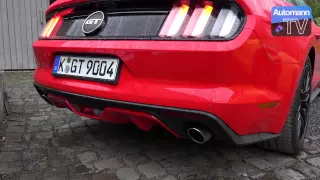 2016 Ford Mustang EcoBoost vs. GT - cold start SOUND (60 fps)