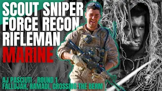 USMC Sniper & Force Recon in Fallujah | Shooting w/ Chris Kyle | American Sniper | AJ Pasciuti (Rd1)