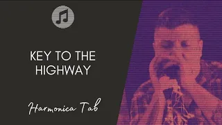 🎶 Bruno Zolini - Key To The Highway - Blues Classic (Harmonica Tab - Tablatura de Gaita)