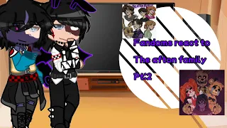 Fandoms react to afton family||pt2|| Leah glitch -0-