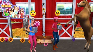 Horses Are Happy In The Stables: Barbie Dreamhouse - Gameplay Walkthrough - 95