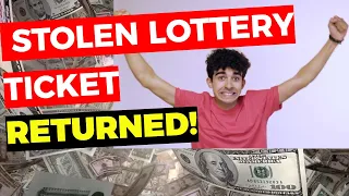 Winner of STOLEN Lottery Ticket GETS PAID!