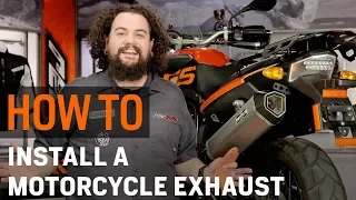 How To Install a Motorcycle Exhaust at RevZilla.com