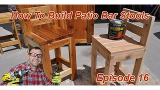 How to Make Simple Bar Stools | 2x4 Bar Stool