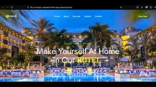 Create a Responsive Hotel Website with HTML, CSS, and JavaScript  Build a Stunning Landing Page