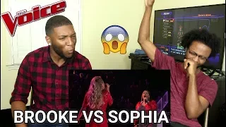 The Voice 2017 Battle - Brooke Simpson vs. Sophia Bollman: "You're a Big Girl Now" (REACTION)