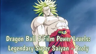 Dragon Ball Z Film Power Levels: Legendary Super Saiyan - Broly