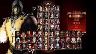 Mortal Kombat 9 - SCORPION MKX MOD - Expert Arcade Ladder - Gameplay @ (1080p) - 60ᶠᵖˢ ✔