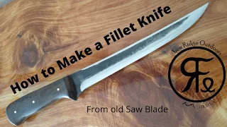 How to Make a Fillet Knife from Old Rusty Saw Blade