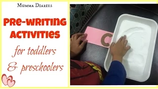 How to encourage Pre-writing skills in toddlers & Preschoolers