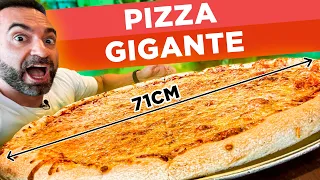 Coma essa PIZZA GIGANTE e ganhe $100 DÓLARES!! +donuts