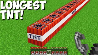 What IF LIGHT SUPER LONGEST TNT in Minecraft Challenge 100% Trolling