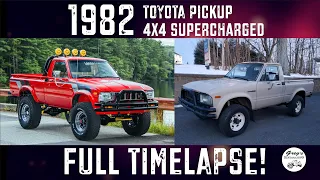 Supercharged 1982 Toyota Pickup Restoration : FULL TIMELAPSE!