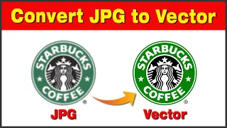 Convert JPG File To Vector In CorelDraw | Bas 1 Click Me JPG Image Ko Vector Me Badle - Hindi