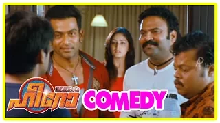 Hero Movie Full Comedy Scenes | Prithviraj | Srikanth | Yami Gautam | Anoop Menon | Nedumudi Venu