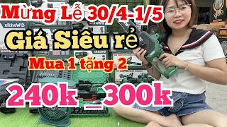 Chương Trình Mừng Lễ Giá Sale Rẻ Bèo Máy Cưa Xích Pin, Máy mài, máy siết ốc, Quạt Phun sương