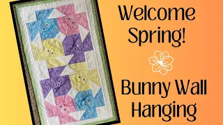 DIY Quick Quilted Wall Hanging Spring Easter Bunnies