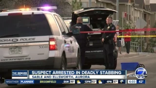 1 dead, 2 injured in Aurora stabbing; suspect in custody