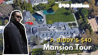 P Diddy's $40 Million Beverly Hills Mega Mansion Tour