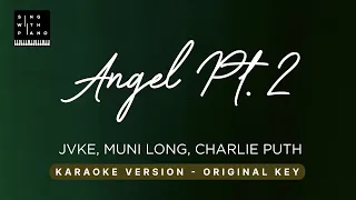 Angel Pt 2. - Jimin, JVKE, Charlie Puth (Original Key Karaoke) - Piano Instrumental Cover & Lyrics