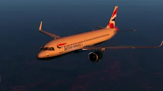 Amazing Graphics Xplane-11| Realistic British Airways flight from London Heathrow to Milan A320Neo