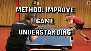 TIPS & TRICKS - METHOD to improve GAME UNDERSTANDING | Intermediate level | table tennis tutorial