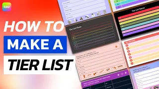 How to Make a Tier List