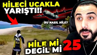 UÇAKLA YARIŞAN HİLECİ!! 😮 SANİYEDE 15 KİLL ALDI! HİLE Mİ DEĞİL Mİ #25 | PUBG MOBILE