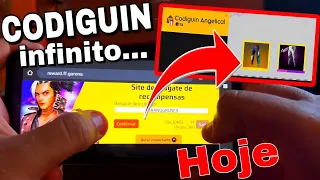 NOVO CODIGUIN INFINITO HOJE! COMO PEGAR O NOVO CODIGUIN FREE FIRE ( ANGELICAL )