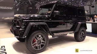 2016 Mercedes G500 4x4 Squared Brabus 500 - Exterior Interior Walkaround - 2016 Geneva Motor Show