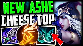 ASHE TOP CHEESE JUST ISN'T FAIR! (NO COUNTERPLAY💀) Ashe Top Beginners Guide Season 14