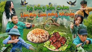 RA ĐỒNG BẮN CHIM LÀM CHIM NƯỚNG, XÔI CHIM | Hai Anh Em Phần 571 | Phim Hài Hước Gãy Media