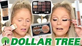 FULL FACE OF DOLLAR TREE MAKEUP | DOLLAR STORE MAKEUP CHALLENGE