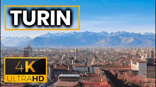 TURIN 🇮🇹 | Walking Tour - 4K60fps - The First Capital of Italy