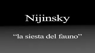 Nijinsky "la siesta del fauno" presentación