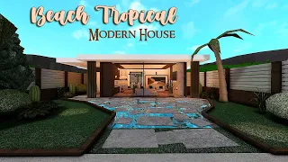 🔴LIVE Recorded: Roblox Bloxburg No Gamepass Beach Tropical Modern House - Minami Oroi