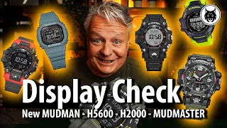 G-SHOCK New MUDMAN GW-9500 Outdoor Display Check vs GWG-2000 DW-H5600 GBD-H2000 & Lights - 4K