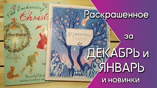 Раскрашенное за Декабрь и Январь 2024 | Новинки и покупки | Stjärnfall | Enchanting Christmas