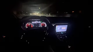 POV Night time drive on FBO 2023 Camaro SS 6 speed manual- ASMR