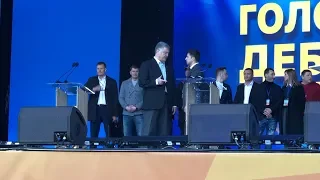 Poroshenko and Zelenskiy hold presidential debate