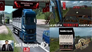 ETS2 – Mercedes-Benz Actros Mp1 (1.35.x) İZMİR-UŞAK YOLUNDAYIZ.